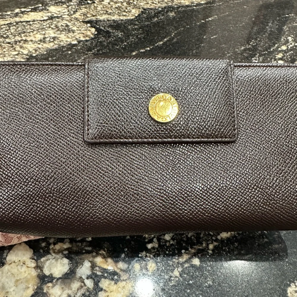 Bulgari Brown and Gold Wallet - Picture 6 of 15